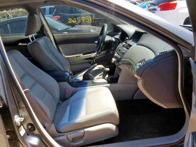 JHMCP26838C007521 - 2008 HONDA ACCORD EXL GRAY photo 5