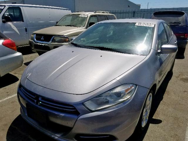 1C3CDFAA6ED833561 - 2014 DODGE DART SE SILVER photo 2