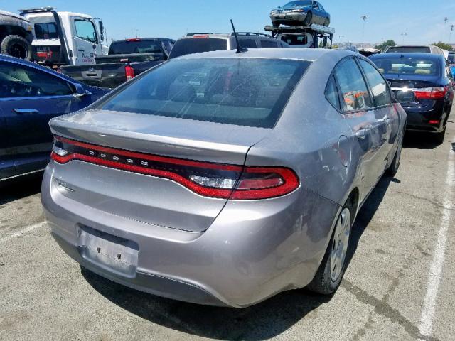 1C3CDFAA6ED833561 - 2014 DODGE DART SE SILVER photo 4