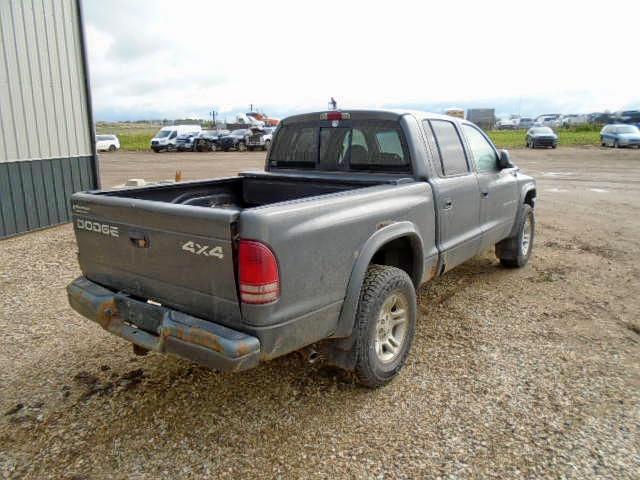 1B7HG38N42S533976 - 2002 DODGE DAKOTA QUA GRAY photo 4