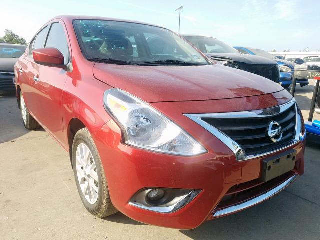 3N1CN7AP4JL844262 - 2018 NISSAN VERSA S RED photo 1