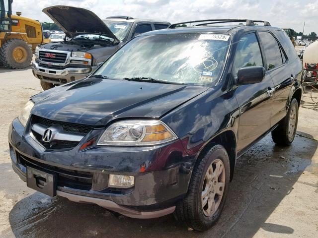 2HNYD18675H509683 - 2005 ACURA MDX TOURIN BLACK photo 2