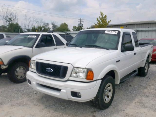 1FTYR14UX5PA94222 - 2005 FORD RANGER SUP WHITE photo 2