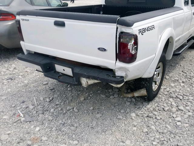 1FTYR14UX5PA94222 - 2005 FORD RANGER SUP WHITE photo 9