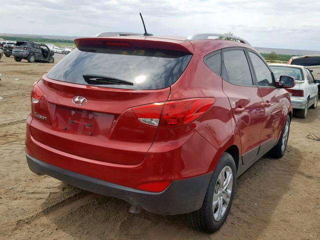 KM8JU3AG6FU092590 - 2015 HYUNDAI TUCSON LIM RED photo 4