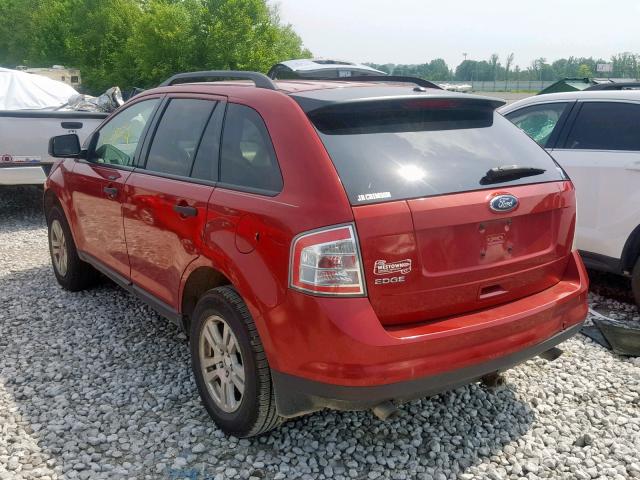 2FMDK36C58BA71280 - 2008 FORD EDGE SE RED photo 3