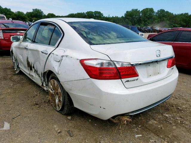 1HGCR3F82EA008864 - 2014 HONDA ACCORD EXL WHITE photo 3