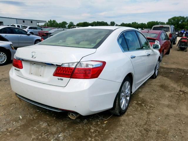 1HGCR3F82EA008864 - 2014 HONDA ACCORD EXL WHITE photo 4