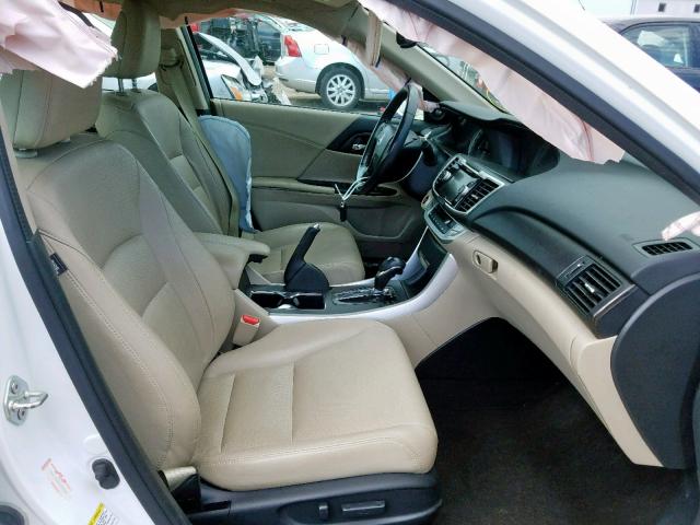 1HGCR3F82EA008864 - 2014 HONDA ACCORD EXL WHITE photo 5