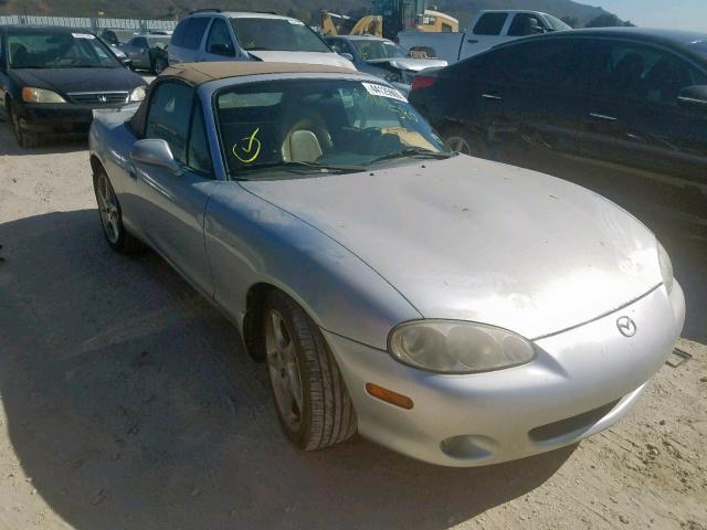 JM1NB353010205792 - 2001 MAZDA MX-5 MIATA SILVER photo 1