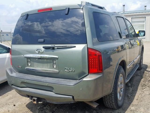 5N3AA08C65N809032 - 2005 INFINITI QX56 GREEN photo 4