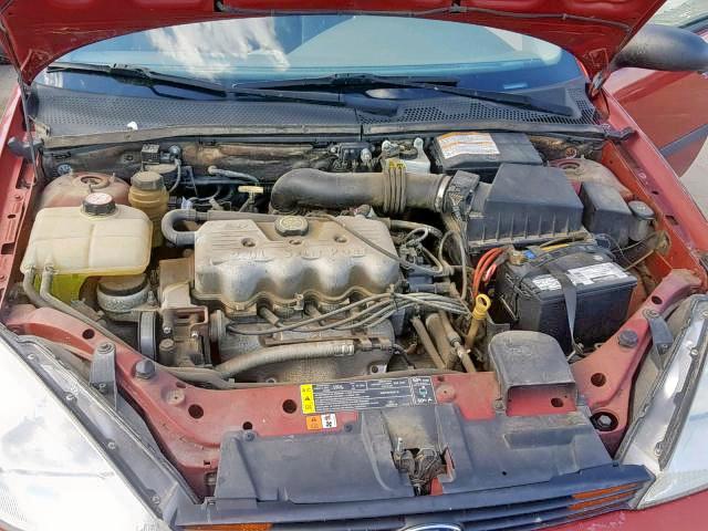 1FAFP33P7YW428985 - 2000 FORD FOCUS LX BURGUNDY photo 7