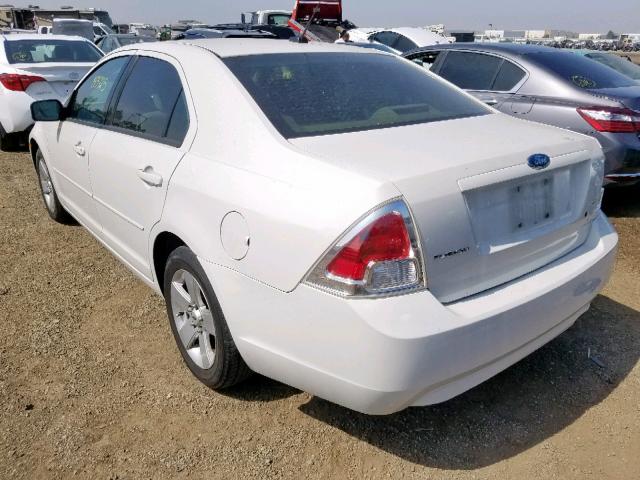 3FAHP07Z48R212579 - 2008 FORD FUSION SE WHITE photo 3