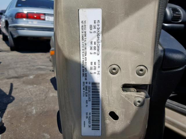 1B3ES26C13D124578 - 2003 DODGE NEON SE TAN photo 10