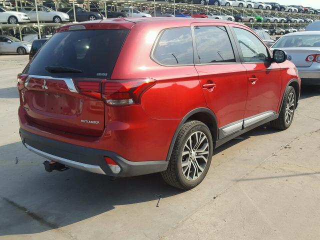 JA4AZ3A32GZ016057 - 2016 MITSUBISHI OUTLANDER RED photo 4