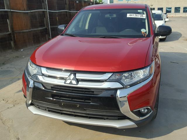 JA4AZ3A32GZ016057 - 2016 MITSUBISHI OUTLANDER RED photo 9