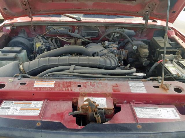 4F4CR17U4TTM22851 - 1996 MAZDA B3000 CAB BURGUNDY photo 7