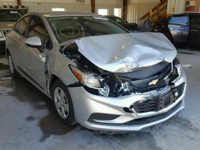 1G1BC5SM8H7279576 - 2017 CHEVROLET CRUZE LS SILVER photo 1