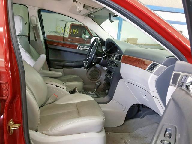 2A8GF68X57R126509 - 2007 CHRYSLER PACIFICA T RED photo 5