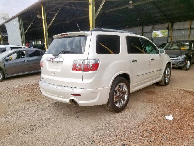 1GKKRTED6CJ130007 - 2012 GMC ACADIA DEN WHITE photo 4