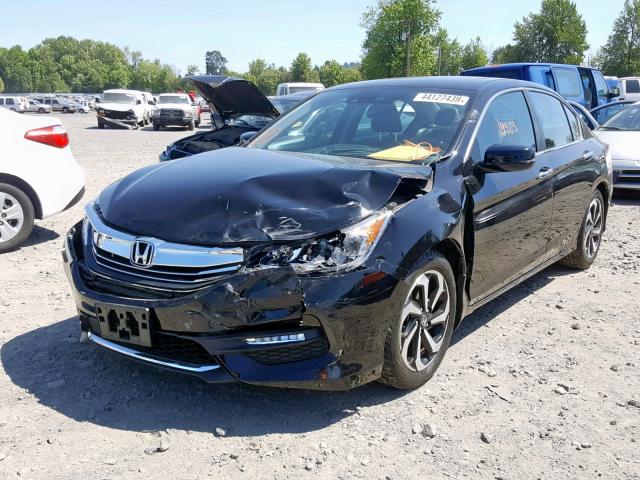 1HGCR2F96GA167540 - 2016 HONDA ACCORD EXL BLACK photo 2