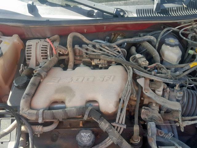 2G1WF52E759322154 - 2005 CHEVROLET IMPALA BURGUNDY photo 7