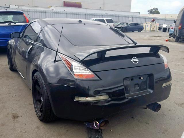 JN1BZ34D97M503531 - 2007 NISSAN 350Z COUPE BLACK photo 3