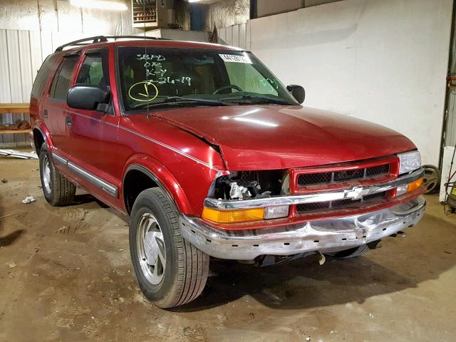 1GNDT13W9Y2215317 - 2000 CHEVROLET BLAZER RED photo 1