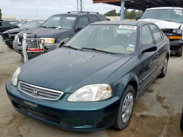 1HGEJ6672YL035080 - 2000 HONDA CIVIC LX GREEN photo 2