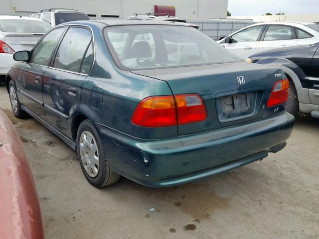 1HGEJ6672YL035080 - 2000 HONDA CIVIC LX GREEN photo 3