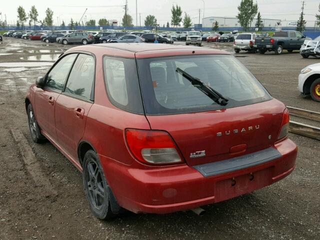 JF1GG65522G834109 - 2002 SUBARU IMPREZA TS RED photo 3