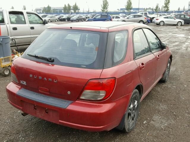 JF1GG65522G834109 - 2002 SUBARU IMPREZA TS RED photo 4