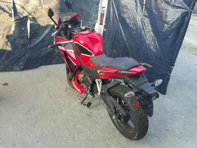 MLHNC5106H5300095 - 2017 HONDA CBR300 R RED photo 3