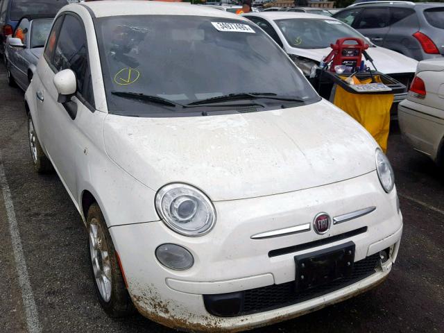 3C3CFFAR0DT560027 - 2013 FIAT 500 POP WHITE photo 1