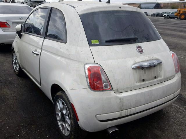 3C3CFFAR0DT560027 - 2013 FIAT 500 POP WHITE photo 4