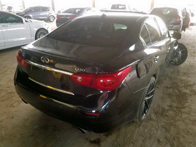 JN1BV7AP1EM683909 - 2014 INFINITI Q50 BASE BLACK photo 4