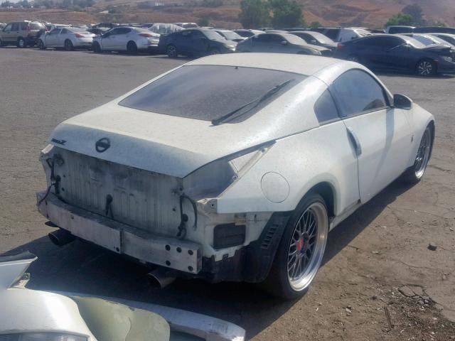 JN1AZ34D76M309364 - 2006 NISSAN 350Z COUPE WHITE photo 4