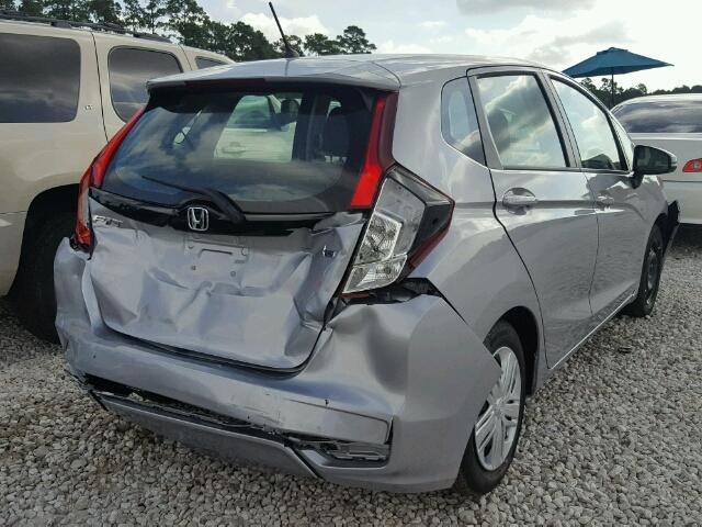 3HGGK5H48KM706597 - 2019 HONDA FIT LX SILVER photo 4