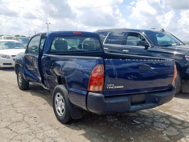 5TENX22N98Z540870 - 2008 TOYOTA TACOMA BLUE photo 3