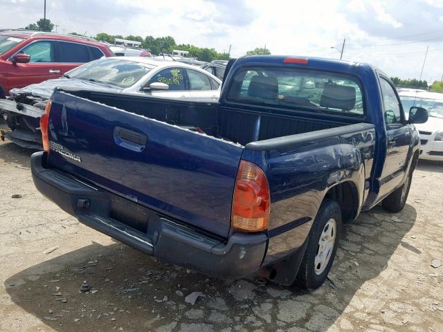 5TENX22N98Z540870 - 2008 TOYOTA TACOMA BLUE photo 4