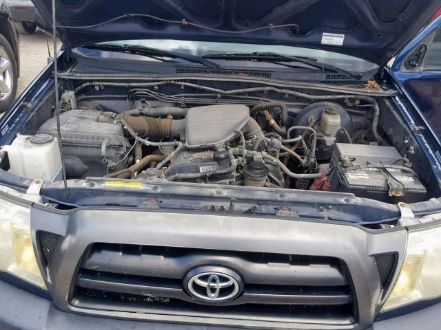 5TENX22N98Z540870 - 2008 TOYOTA TACOMA BLUE photo 7