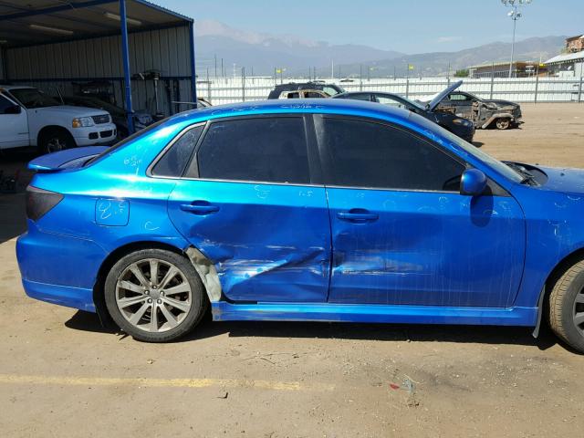 JF1GE76669G505264 - 2009 SUBARU IMPREZA WR BLUE photo 9