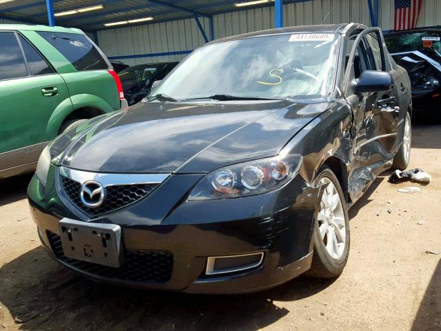 JM1BK32F371701464 - 2007 MAZDA 3 I BLACK photo 2