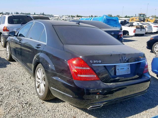 WDDNG8DBXCA422681 - 2012 MERCEDES-BENZ S 350 BLUE BLACK photo 3