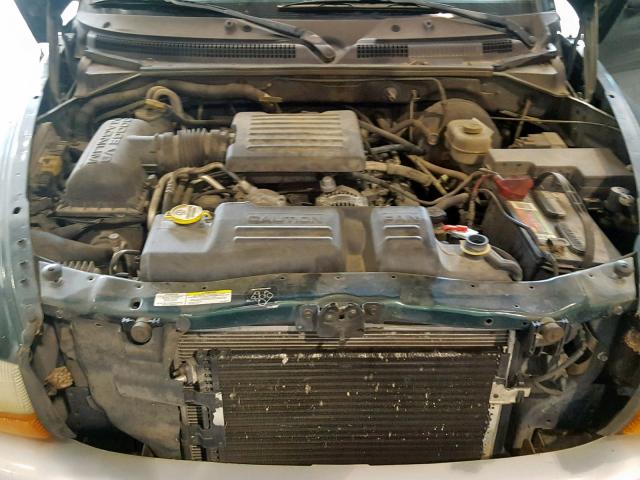 1B7HL48N42S557390 - 2002 DODGE DAKOTA QUA GREEN photo 7