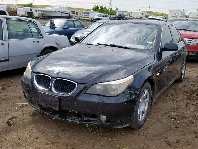 WBANA53564B850407 - 2004 BMW 525 I BLACK photo 2