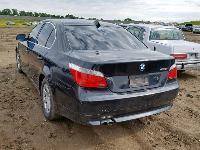 WBANA53564B850407 - 2004 BMW 525 I BLACK photo 3