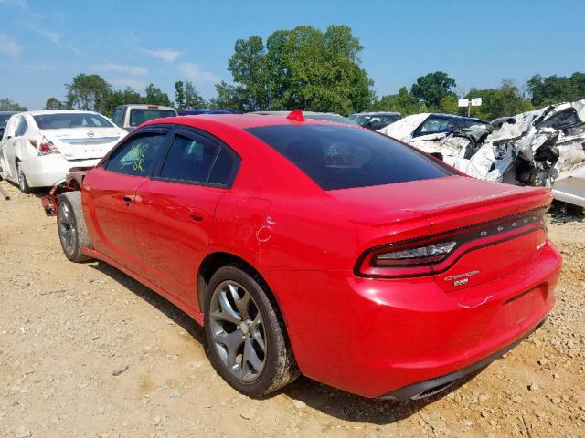 2C3CDXHG0FH863188 - 2015 DODGE CHARGER SX RED photo 3