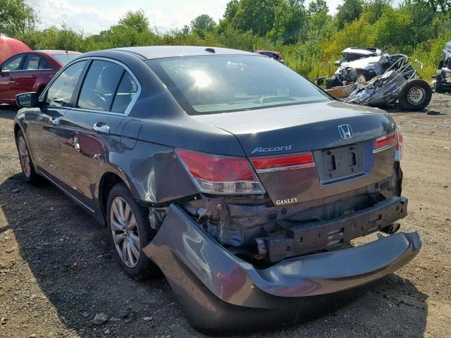 1HGCP3F82CA023464 - 2012 HONDA ACCORD EXL GRAY photo 3