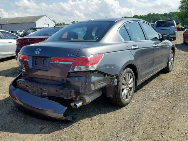 1HGCP3F82CA023464 - 2012 HONDA ACCORD EXL GRAY photo 4